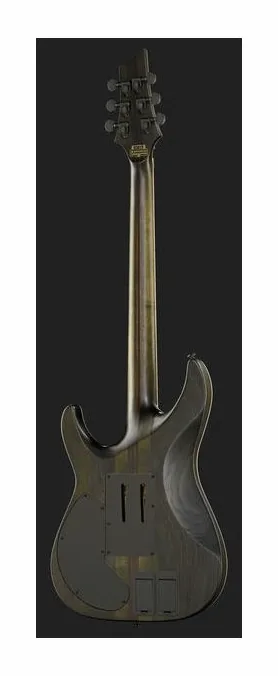 Schecter C-1 HT S SLS Elite Evil SBK sfotografowana frontalnie