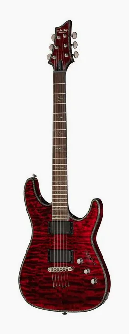Schecter C-1 Hellraiser BCH z bliska od przodu