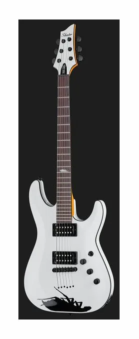 Schecter C-1 Jerry Horton 25th WH, mostek i klucze strojcze