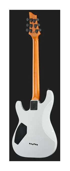 Schecter C-1 Jerry Horton 25th WH, główka z kluczami i logo