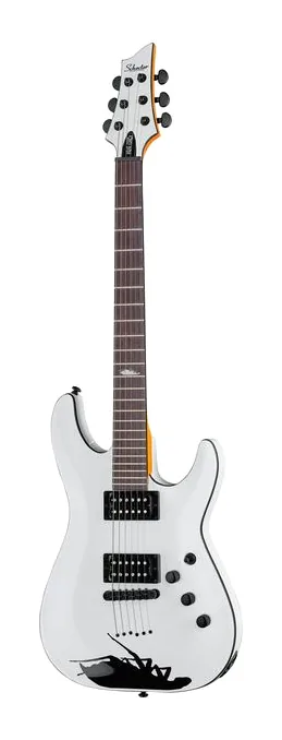 Schecter C-1 Jerry Horton 25th WH sfotografowana frontalnie