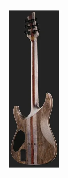 Schecter C-1 SLS Evil Twin Satin Black, przetworniki i gałki regulacji
