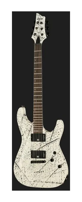 Schecter C-1 Ink Bomb, prog zerowy i pierwsze pozycje na gryfie