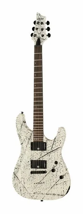 Schecter C-1 Ink Bomb ujęta od przodu na neutralnym tle