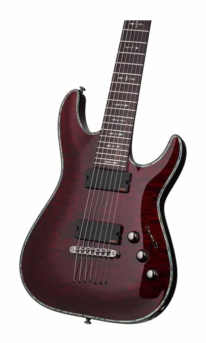 Schecter C-7 Hellraiser BCH, tył korpusu