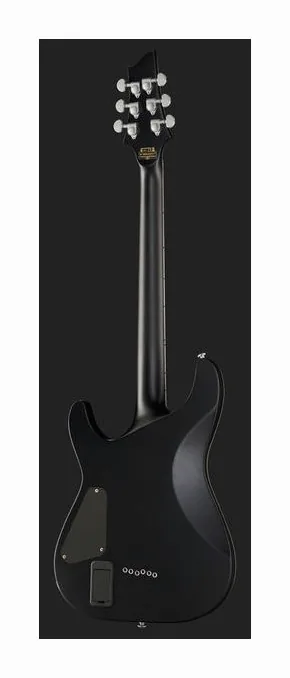 Schecter Damien Platinum-6 FR S SBK sfotografowana frontalnie