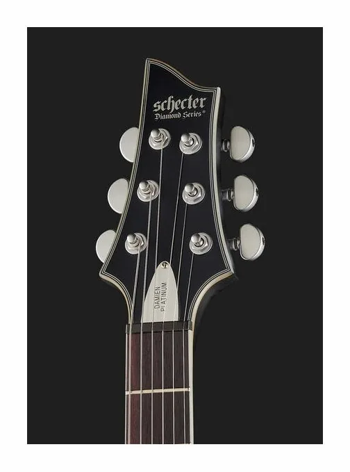 Schecter Damien Platinum 6 SBK, gryf i podstrunnica z boku