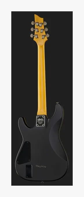 Schecter Demon-6 Satin Black, gryf i podstrunnica z boku