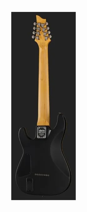 Schecter Demon-8 Aged Black Satin, tył korpusu