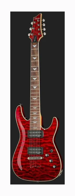 Schecter Diamond Omen 7 Extreme BCH, linie korpusu z góry