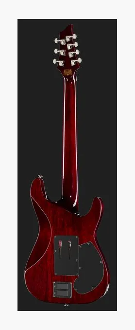 Schecter Hellraiser C-7 FR S LH, linie korpusu z góry