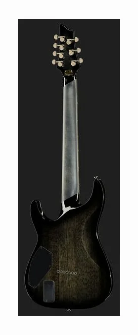 Schecter Hellraiser Hybrid C-1 FR S TBB ujęta od przodu na neutralnym tle