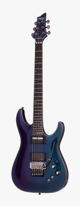 Schecter Hellraiser Hybrid C-1 UV widziana od przodu