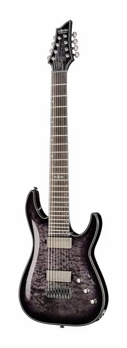 Schecter Hellraiser Hybrid C-8 TBB widziana od przodu