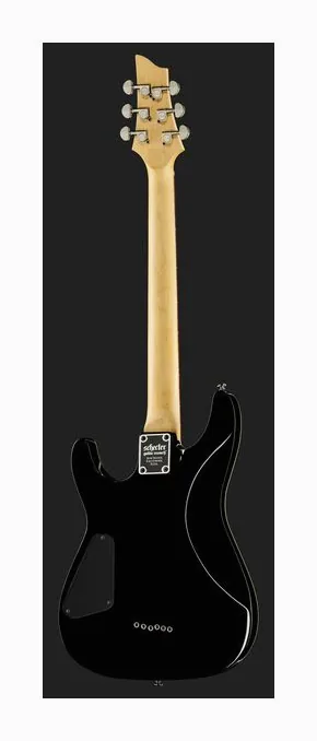 Schecter Omen 6 GBK, korpus i lakier z bliska