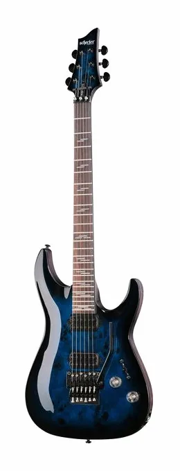 Schecter Omen Elite-6 FR STBB sfotografowana frontalnie