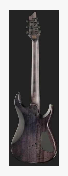 Schecter Omen Elite-7 MS BL Cherry LH, prog zerowy i pierwsze pozycje na gryfie
