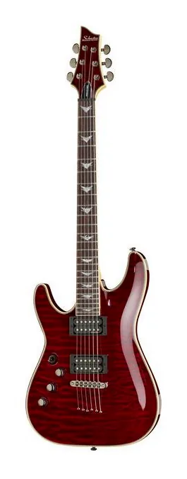 Schecter Omen Extreme 6 BCH LH z bliska od przodu