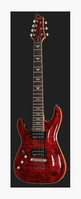 Schecter Omen Extreme-7 LH BKCH, mostek i klucze strojcze