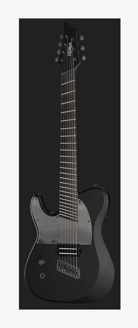 Schecter PT-7 MS Black Ops LH, przełącznik przetworników i gniazdo wyjściowe