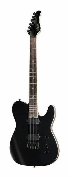 Schecter PT SLS Evil Twin z bliska od przodu