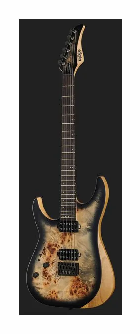 Schecter Reaper-6 LH SCB, przetworniki i gałki regulacji