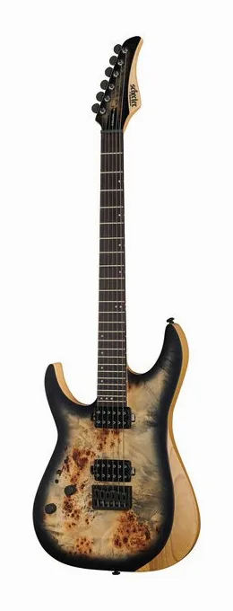Schecter Reaper-6 LH SCB sfotografowana frontalnie