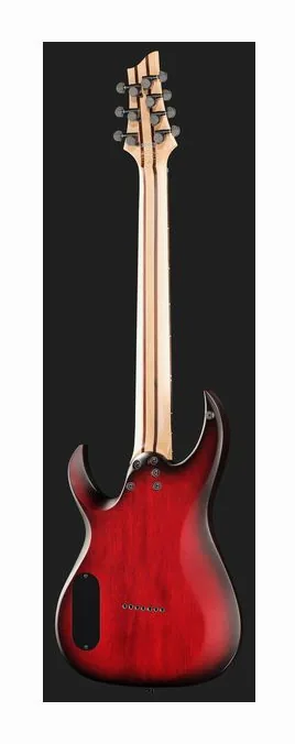 Schecter Sunset -7 Extreme SB, główka z kluczami i logo