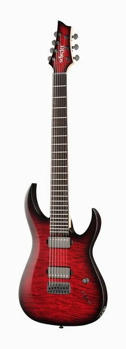 Schecter Sunset -7 Extreme SB z bliska od przodu