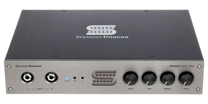 Seymour Duncan Power Stage 700, logo i wykończenie panelu przedniego