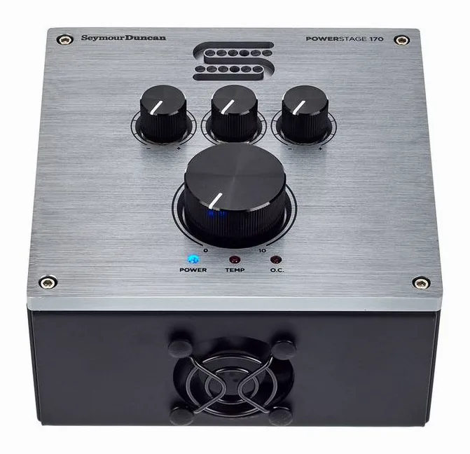 Seymour Duncan Power Stage 170, logo i wykończenie panelu przedniego