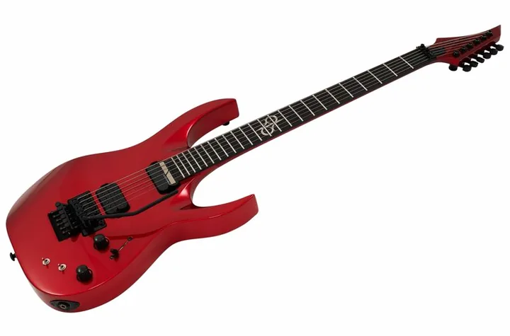 Solar Guitars A1.6FRCAR Sustaniac+, główka z kluczami i logo