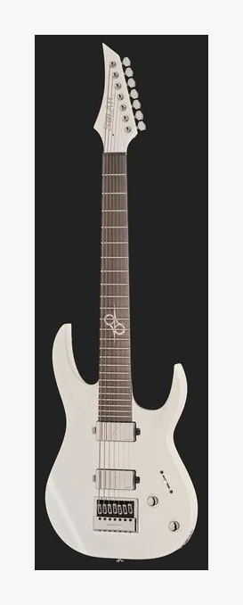 Solar Guitars A1.7 Vinter Pearl White Matte, linie korpusu z góry