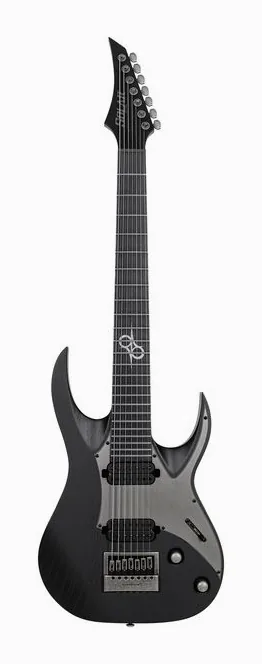 Solar Guitars A1.7DBOP Black Open Pore widziana od przodu