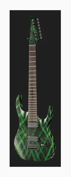Solar Guitars A2.7CLN Canibalismo, główka z kluczami i logo