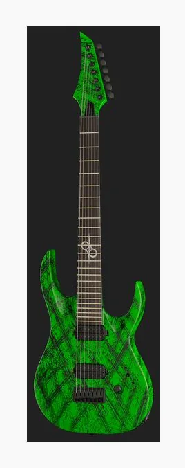 Solar Guitars A2.7GN Canibalismo+, korpus i lakier z bliska