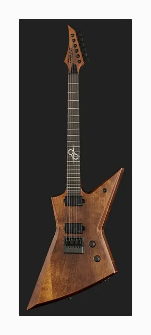 Solar Guitars E1.6AAN Aged Natural Matte, gryf i podstrunnica z boku