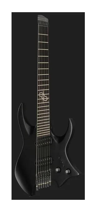 Solar Guitars H2.7C Carbon Black, prog zerowy i pierwsze pozycje na gryfie