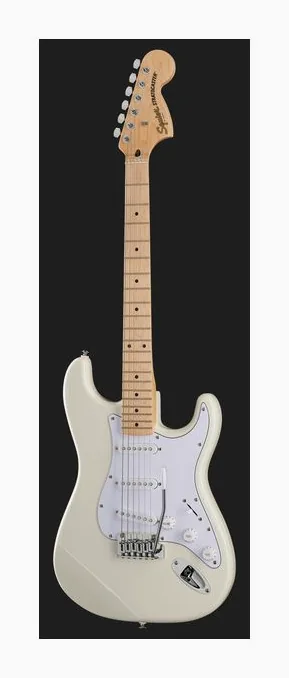 Squier Affinity Strat MN OW, główka z kluczami i logo
