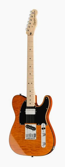 Squier Affinity Tele SH FMT MOC widziana od przodu