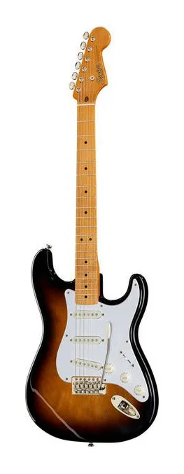 Squier CV 50s Strat MN 2-SB z bliska od przodu