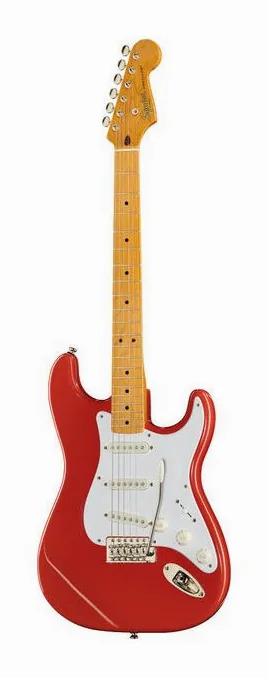 Squier CV 50s Strat MN FR sfotografowana frontalnie