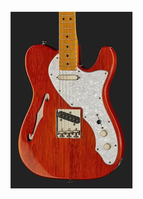 Squier CV 60s Mustang LRL SNB z bliska od przodu