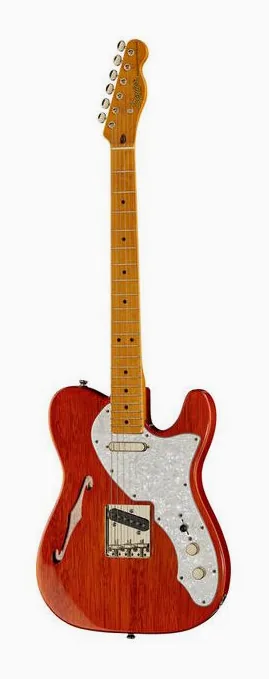Squier CV 60s Thinline Tele MN NT z bliska od przodu