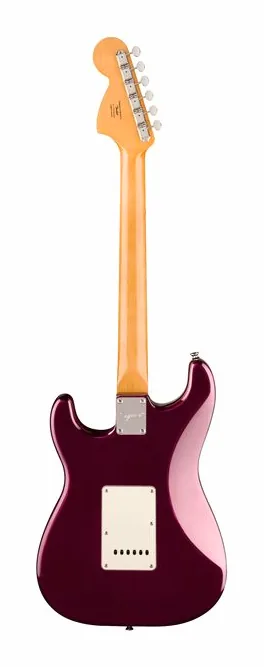 Squier CV 70s Strat HSS MN OXB, główka z kluczami i logo