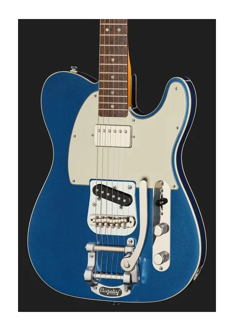Squier CV Custom Tele Bigs MN SHW ujęta od przodu na neutralnym tle