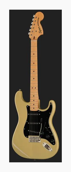 Squier Exclusive CV 70s Strat VBL, profil boczny korpusu