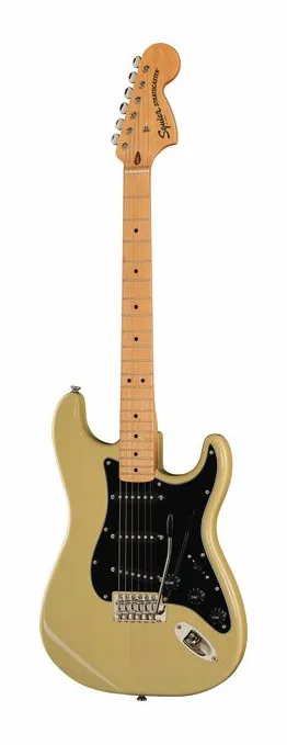 Squier Exclusive CV 70s Strat VBL widziana od przodu
