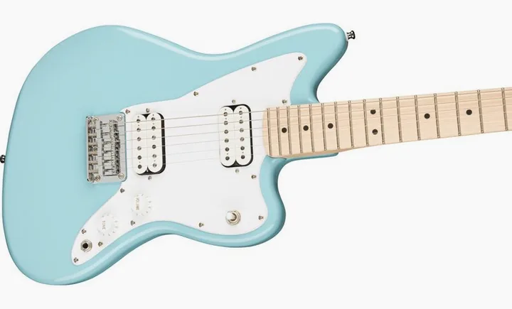 Squier Mini Jazzmaster MN DBL, profil boczny korpusu