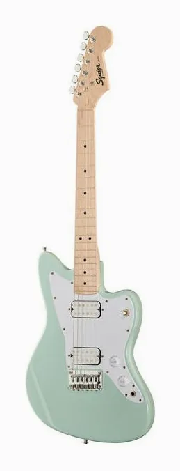 Squier Mini Jazzmaster MN SFG z bliska od przodu